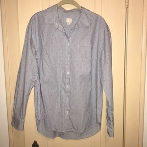 A New Day Stripped Button Down Blouse